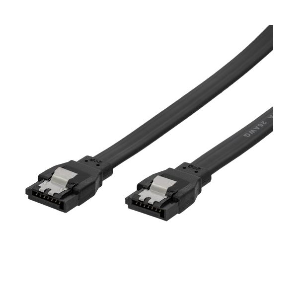 データ転送もスムーズな6Gbps対応。高速データ転送のための6Gbps対応のSATA3.0ケーブル 配線 ストレート-ストレートタイプのブラックカラー50cmケーブル が3本セットでお得に手に入る 信