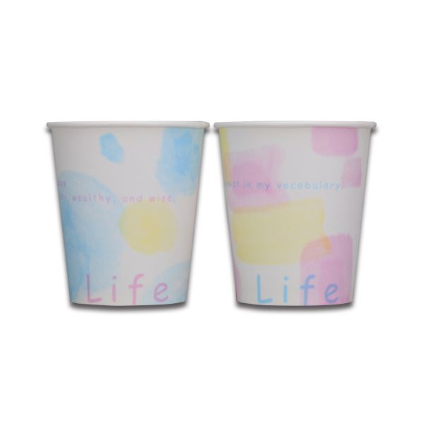 ホットドリンクのカップとしても最適。熱い飲み物にも最適 満足感溢れる紙製カップ ライフ205ml（7オンス）SM-205-3LI 1セット（2500個：100個×25パック） サンナップ 紙コップ ラ