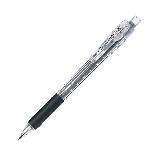 可動式バインダークリップ採用。残芯3.5mmまでたっぷり書けます。書きたいことがたっぷり 革新的なバインダークリップ搭載 驚きの3.5mmまで書ける ゼブラのタプリクリップシャープ0.5mm（黒）が1