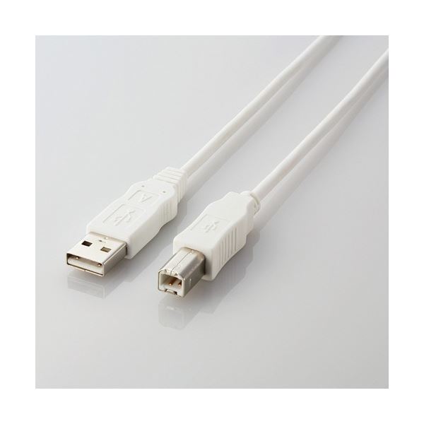 USB(B)インターフェィスを装備している周辺機器全般で使用可能多機能対応 USB2.0ケーブル 配線 (A)オス-(B)オス 1.5m ホワイト - USB(B)インターフェィス対応の周辺機器に最適