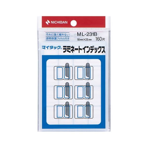 事務用品 ラベル インデックスラベルニチバンのインデックスラベル、青枠で目立つ18×25mmサイズ 1パック160片入りで便利 仕事の効率アップに欠かせないアイテム 50セットで経済的 マイタックのラ