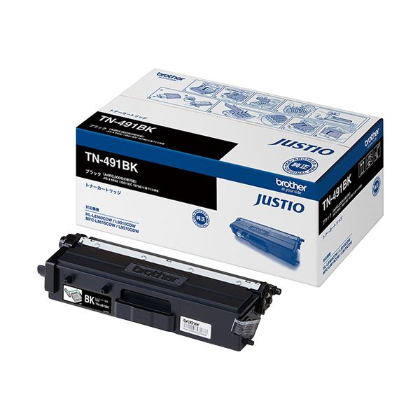 メーカー純正カラーレーザープリンタ用トナーカートリッジ高品質なブラザー製ブラックトナーカートリッジTN-491BKが登場 信頼性抜群で鮮明な印刷を実現 経済的で環境にも優しい選択肢 プリント作業をスム