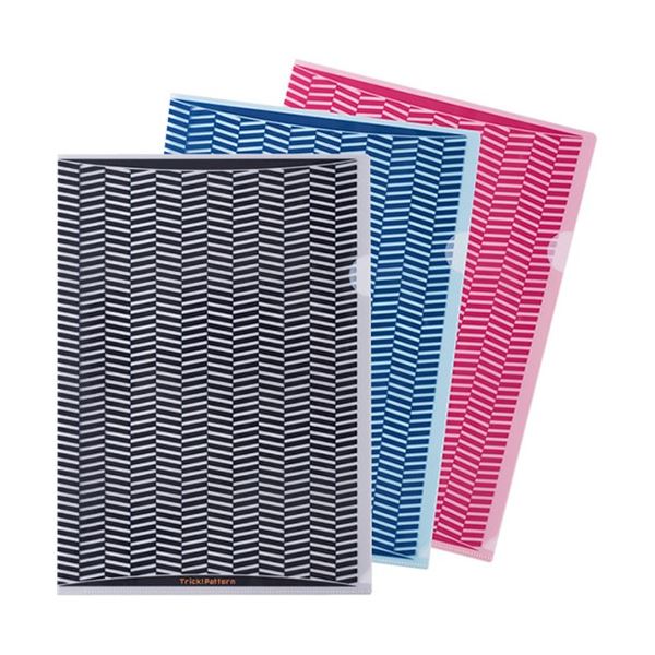 見せたくない書類の目隠しに。見せたくない書類を隠す最強アイテム ヒサゴ トリック クリアフォルダ A4 3色アソート 鮮やかな色合いで存在感抜群 大容量 大型 で高い耐久性 頑丈 な作りで書類をしっか