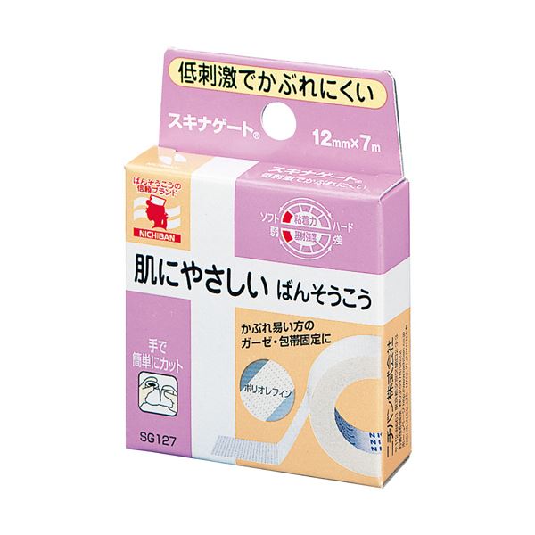 かぶれにくさを追求した医療用固定テープ。かぶれを防ぐための革新的な医療用テープ 感染リスクを軽減するスキンケアソリューション 繊細な肌にも優しい、ニチバンのスキンプロテクトテープ 12mm×7m 安心