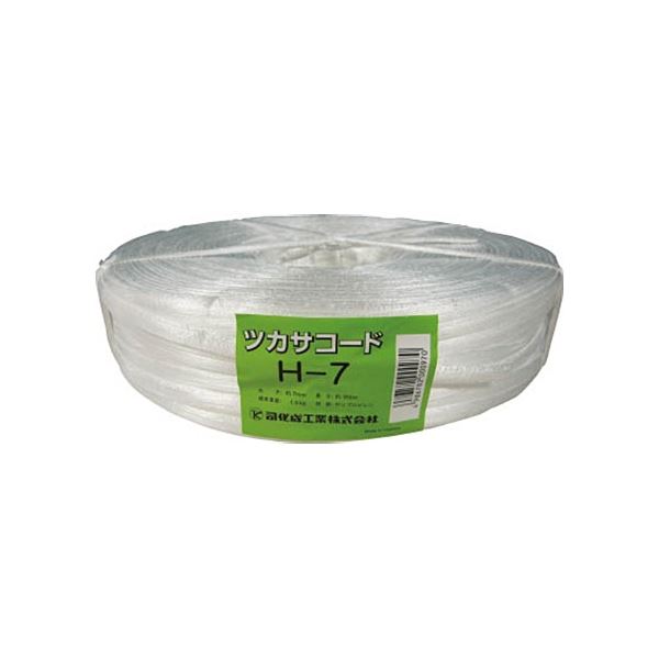 一般荷造り、結束など。包装から結束まで、頼れる相棒 多機能PPコード H-7 (まとめ) 司化成工業 ツカサ PP周面融着縄(ツカサコード) H-7 1巻 【×3セット】◇関連： 生活用品／インテリア