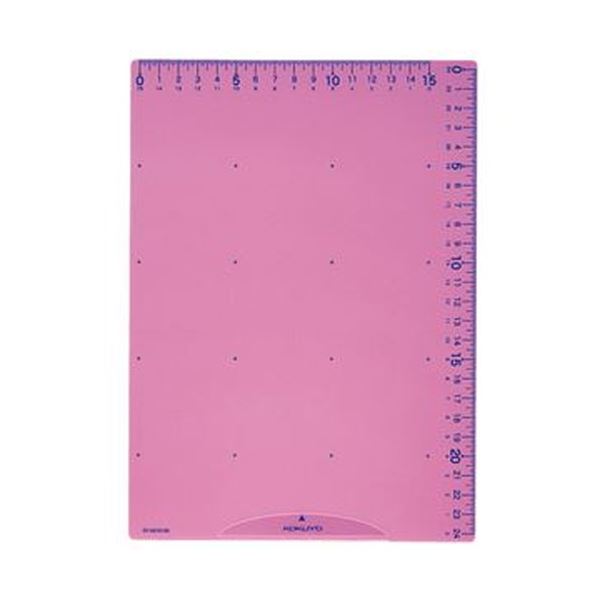 クリップボードにもなる便利な下敷き。2辺に見やすい山型の目盛り付き。便利な山型目盛り付き下敷き クリップボードにもなる 見やすい2辺 まなびすとピンクGY-GCg 100P 10枚×10セット （まと