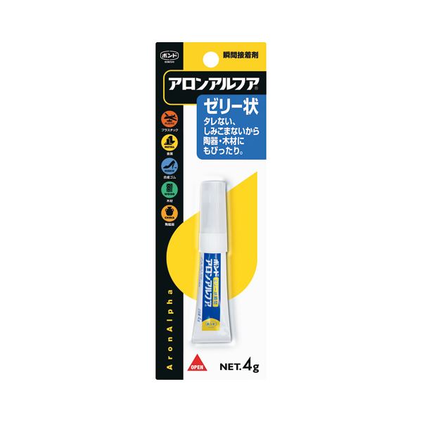 接着用品 接着剤強力な接着力 驚きのゼリー状接着剤 4gで30個セット あなたの作品をしっかりと固定 コニシのアロンアルフアEXTRA (まとめ) コニシ アロンアルフア EXTRAゼリー状 4g #