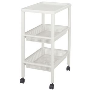 キッチンの小物類や調味料を整理整頓！キッチンラック 隙間収納キッチン 台所 をスッキリ整理整頓 スリムなキャスター付 移動可能 車輪付き きキッチン ワゴン【10個セット】で、小物や調味料も隙間整理 