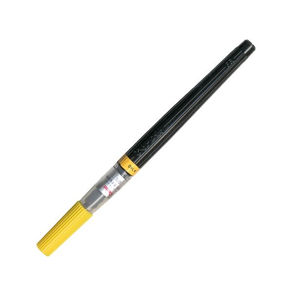 絵具より手軽に、多彩な描き方ができるカラー筆ペン。驚くほど手軽に、無限の表現が広がるマルチカラーブラシペン 鮮やかなイエローオレンジのアートブラシXGFL-140が30本セットでお得に手に入る 黄 (