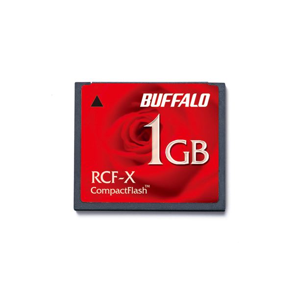 メモリーカード コンパクトフラッシュ容量たっぷり 高速データ転送 最新テクノロジー搭載 驚きの1GBメモリーカード コンパクトフラッシュが進化した RCF-X1GYが3枚セットでお得 (まとめ）バッフ