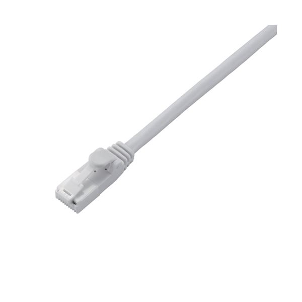 LANケーブル 配線 の爪折れを防ぐ 高速通信に対応したCAT6ケーブル 30m ホワイトカラーでスタイリッシュ パッケージもシンプルで使いやすい 10セットでお得 白 CAT6対応 爪折れ防止 LA