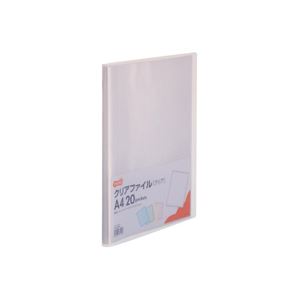 【固定式】お買い得のクリアファイル【お得なまとめセット】便利なA4タテ20ポケットのクリアファイル 背幅14mmで整理 収納 力も抜群 クリアな透明素材で見やすく整理も簡単 10冊セット×5でお得感倍
