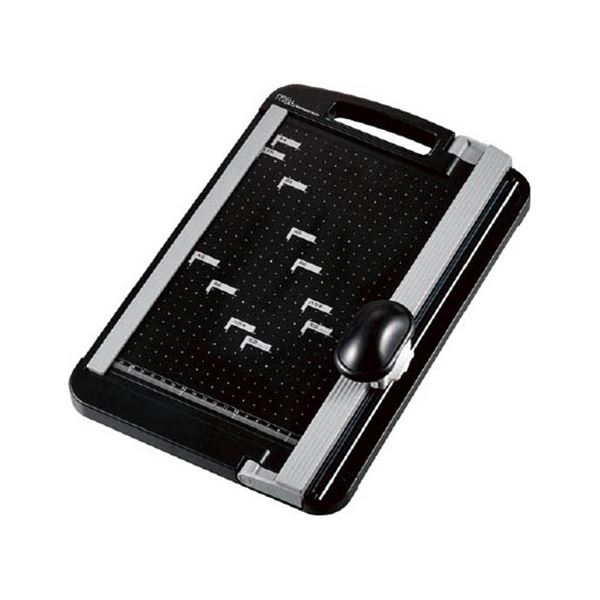 回転刃スライド方式採用のロータリーカッターです。使いやすいロータリーカッターでスムーズなカットを実現 A4サイズにぴったりのブラックカラーでスタイリッシュなデザイン 高品質な仕上がりを求める方におすす