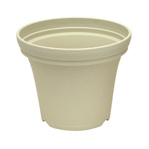 使いやすい植木鉢。使い勝手抜群のプラスチック製植木鉢 25型Nアイボリー、まとめて10個セットでお得に 乳白色 （まとめ）リッチェル ノヴェル ポット 25型N アイボリー 1個 【×10セット】 乳