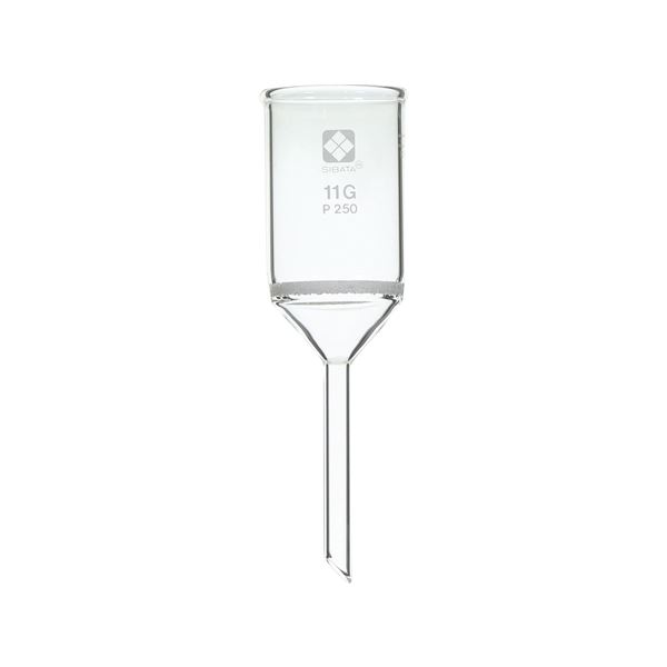 進化したろ過の極み パワフルなガラスろ過器、円筒ロート形で11Gの驚異的なろ過力 プロ仕様の11GP250、あなたの実験をサポート 【013110-11250A】 ガラスろ過器 11G 円筒ロート形 