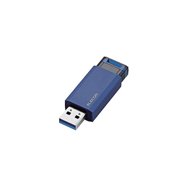 片手でワンプッシュのラクラク接続！手軽な操作でストレスフリーな16GB USBメモリー 高速データ転送と快適な使い心地を追求したノック式デザイン 自動リターン機能で便利さ倍増 鮮やかなブルーカラーで目