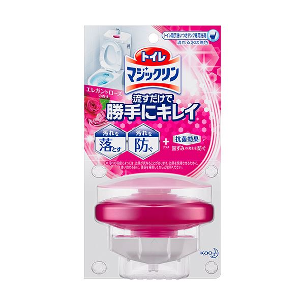 生活雑貨 消臭／芳香剤 トイレ用自動でトイレが清潔に 驚きの消臭／芳香効果 ローズせっけんの香りで癒しの空間を演出 まとめてお得な10個セット (まとめ) 花王 トイレマジックリン 流すだけで勝手にキ