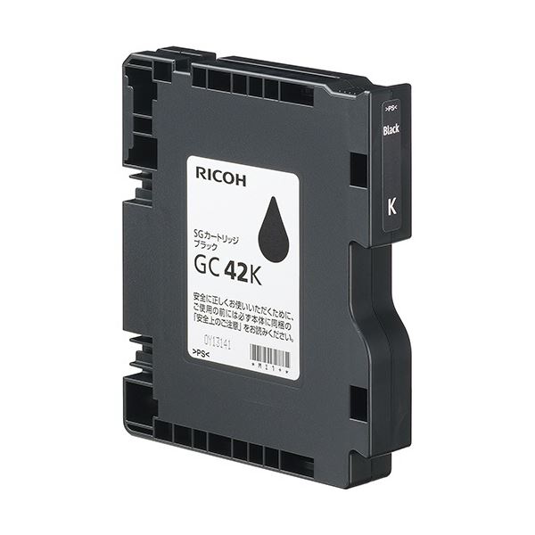 メーカー純正インクカートリッジ高品質なブラックインクカートリッジ、メーカー純正のGC42K 驚くほどの耐久性と印刷品質を提供するMサイズ あなたの印刷体験を一段と進化させる、515926番の1個 黒 