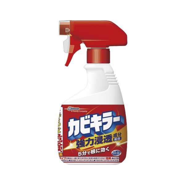 カビの根の奥まで強力浸透。カビの根深いところまで徹底浸透 驚異のパワーでキラキラ輝くお風呂を実現 カビキラー400g×10個セット （まとめ） ジョンソン カビキラー 本体 400g 【×10セット】