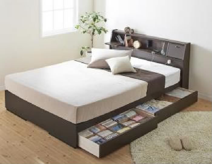 シングルベッド 白 整理 収納付き ベッド ボンネルコイルマットレス付き セット フラップ棚・ライト 照明 ・コンセントつき多機能ベッド(