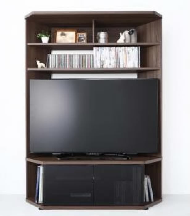 テレビ台用テレビボード TVボード 単品 ハイタイプ 高い コーナーテレビボード ( 収納幅:120cm)( 収納高さ:162cm)( 収納奥行:40.3cm)(