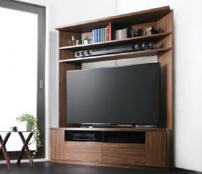 テレビ台 テレビボード TVボード 大型 大きい テレビ対応ハイタイプ 高い コーナーテレビボード ( 収納幅:134cm)( 収納高さ:160cm)( 収