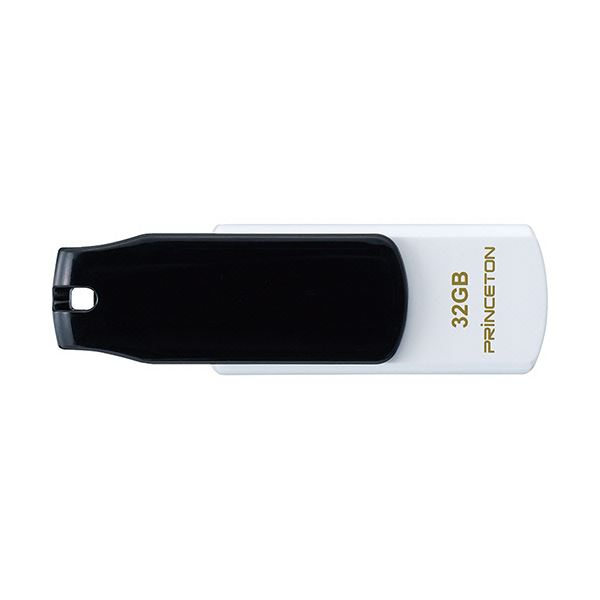 (まとめ）プリンストン USBフラッシュメモリーストラップ付き 32GB ブラック/ホワイト PFU-T3KT/32GBKA 1個【×3セット】 白 黒 送料無料