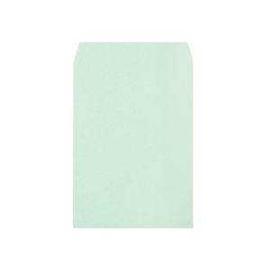 （まとめ）透けないカラー封筒ワンタッチテープ付 角2 パステルグリーン 100枚入×5パック 緑 透明度ゼロ カラフルな封筒で個性をアピー