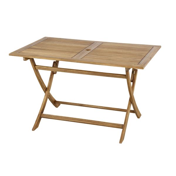 折りたたみテーブル 机 キャンプテーブル 約幅120cm 木製 アカシア オイル仕上げ 木目調 Nino ニノ アウトドア レジャー 送料無料