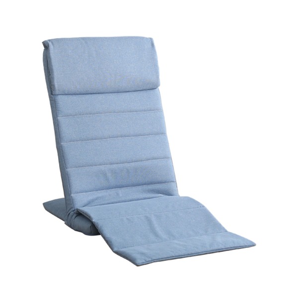 座椅子 (イス チェア) 約幅47cm ハイタイプ 高い ブルー 金属 スチール パイプ 折りたたみ スリム 完成品 リビング ダイニング インテリ