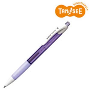 （まとめ）TANOSEE ノック式油性ボールペン（なめらかインク） 細字 0.7mm ラベンダー（インク：黒） 50本 送料無料