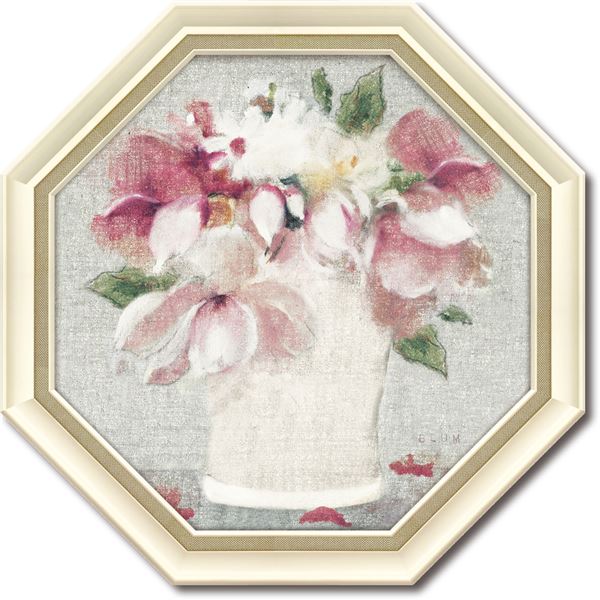 ユーパワー シェリー・ブラム Gel加工 アートフレーム 「コテージ ブーケ2」 花の香り漂う至福のアートフレーム『フローラル・ドリーム』