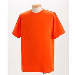 ドライメッシュTシャツ 2枚セット 白+オレンジ SSサイズ 送料無料