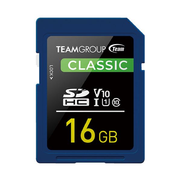 TEAM SDHCカード UHS-I U1 16GB TSDHC16GIV1001 高速転送対応の16GB SDHCカード パフォーマンス満点のTEAM U1カードでデータを安心保存