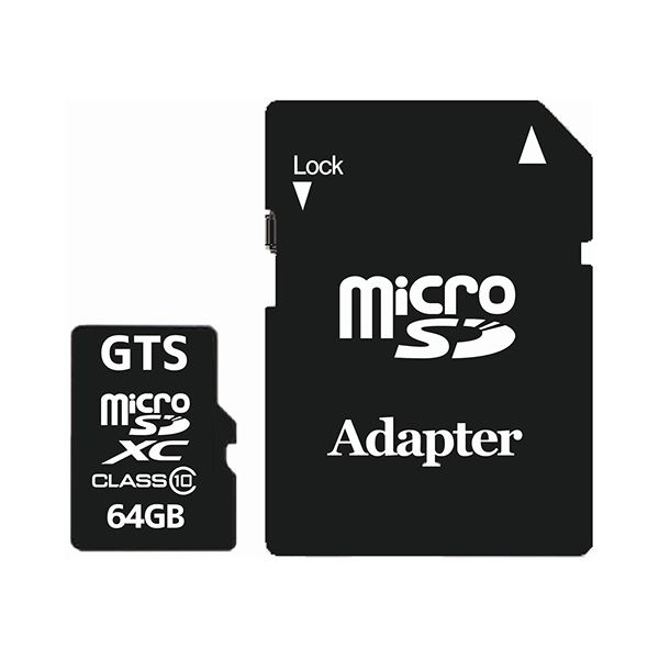 (まとめ）GTS microSDXCカード64GB 40MB/s Class10 UHS-I 防水 GSMS064PAD 1枚【×10セット】 送料無料