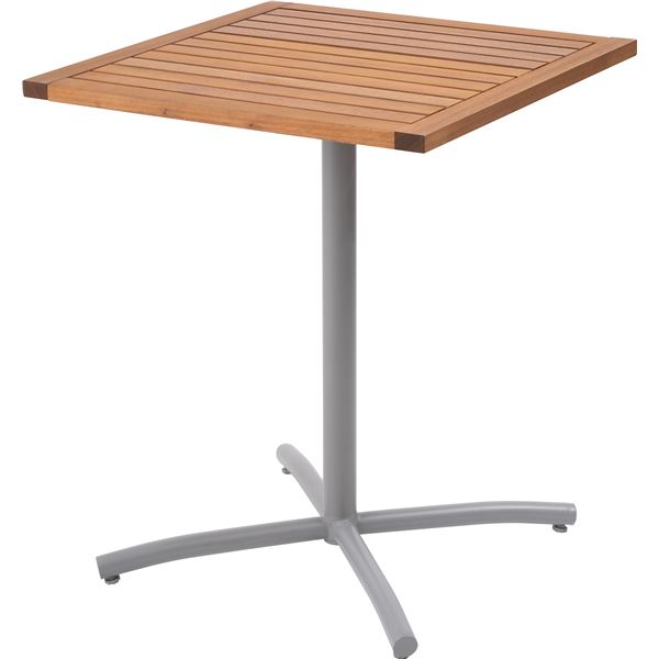 カフェテーブル 机 約幅61.5cm グレー 組立式 グレーの魅力溢れる組立式カフェテーブル、幅61.5cmで広々とした空間を演出 おしゃれなデザ