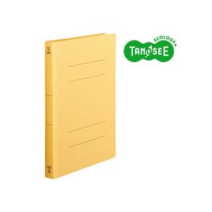 （まとめ）TANOSEE フラットファイル バインダー 2穴 ＜厚とじW＞A4タテ 250枚収容 黄 10冊入×20パック 送料無料