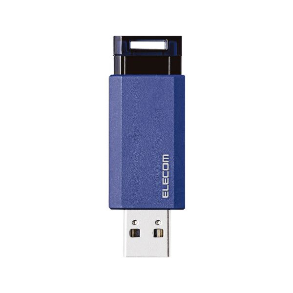 USBメモリ3.1 ノック式16GB MF-PKU3016GBU ブルー 青