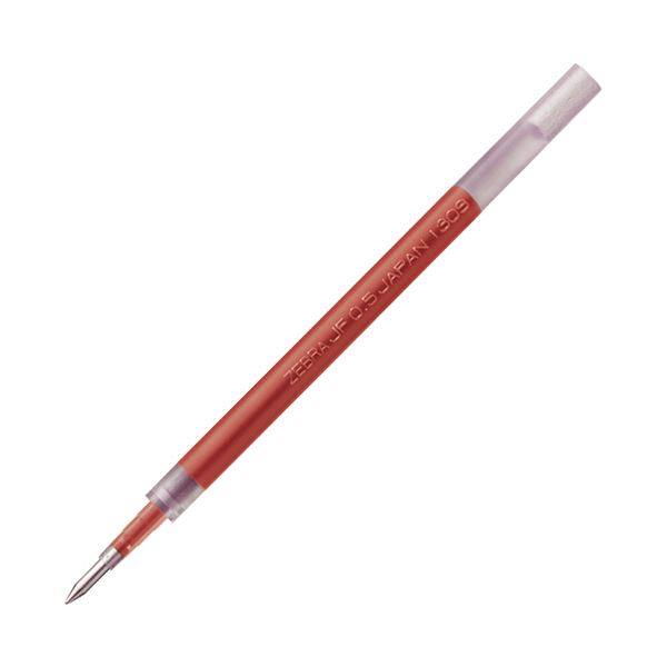 （まとめ）ゼブラ ゲルインクボールペン 替芯 JF-0.7芯 赤 パック品 P-RJF7-R 1本【×50セット】 送料無料