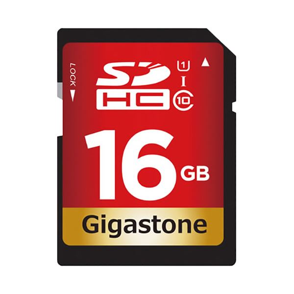 （まとめ）Gigastone SDHCカード 16GB V10 UHS-1 U1 GJSX-16GV1 1枚【×3セット】 送料無料