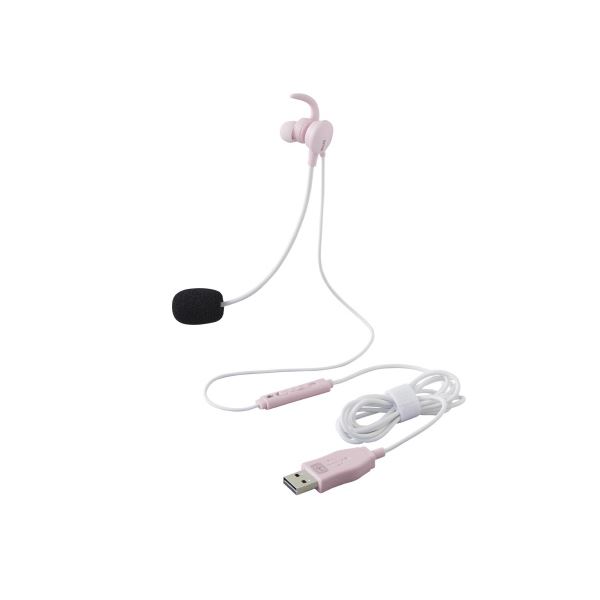 プラス ケイタイする小型ヘッドセット 片耳 PK ピンク ピンクの片耳ヘッドセットで、手軽にスマートフォンを操作しよう 小型で使いやすく