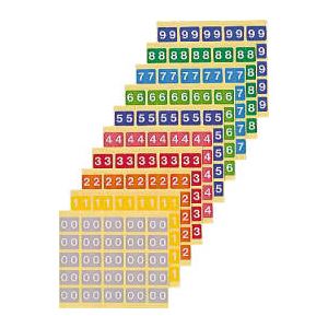 カラーナンバーラベルM 数字3 （25片×10シート） KM-2-3 鮮やかな数字3が輝く カラフルナンバーラベルM（25片×10シート）- KM-2-3