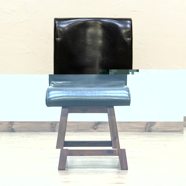 回転式ダイニングチェア ダイニング用チェア イス 食卓 椅子 BK（ブラック） 組立品 黒 送料無料