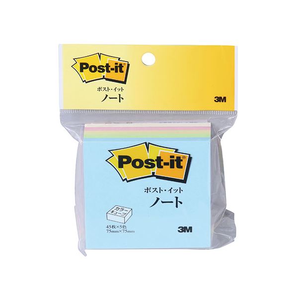 【10個セット】 3M Post-it ポストイット カラーキューブ レギュラー スクェア 3M-CP-33X10 送料無料
