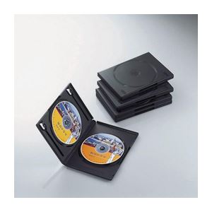(まとめ) DVDトールケース CCD-DVD05BK【×10セット】 デジタルライフを彩る、スタイリッシュなメディア収納ソリューション エレコム DVD