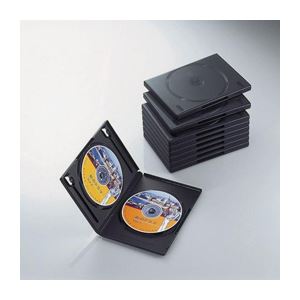 (まとめ) DVDトールケース CCD-DVD06BK【×5セット】 パソコン周辺機器の必需品 ディスク収納の達人 エレコム DVDトールケース CCD-DVD06