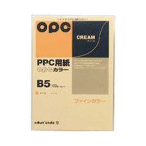 （まとめ） 文運堂 ファインカラーPPC パソコン B5判 カラー322 クリーム 100枚入 【×10セット】 送料無料