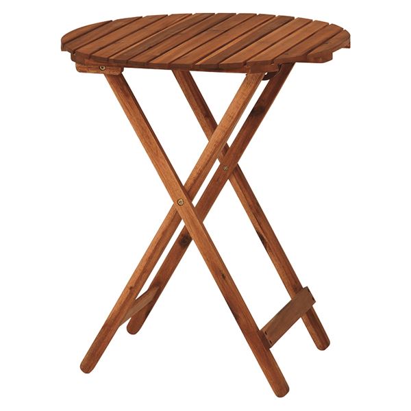 折りたたみテーブル 机 幅60cm 円形 (丸型 ラウンド) 木目調 木製 ガーデンテーブル アウトドアテーブル キャンプ 送料無料