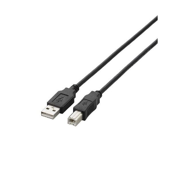 (まとめ) USB2.0ケーブル 配線 U2C-BN07BK【×10セット】 高速データ転送 USBケーブルセット パソコン周辺機器の必需品 便利な10本セット
