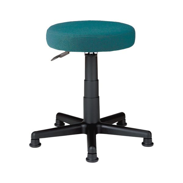 ジョインテックス 丸イス 円形 丸形 ラウンド チェア 椅子 C911J グリーン 布張り 緑 送料無料